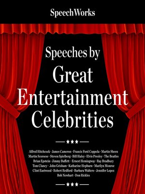 cover image of Speeches by Great Entertainment Celebrities
